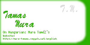 tamas mura business card